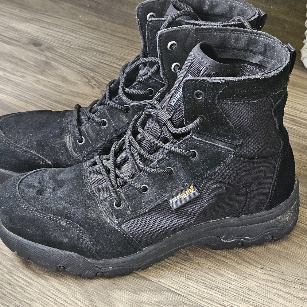 Sturdy Black Tactical Boots